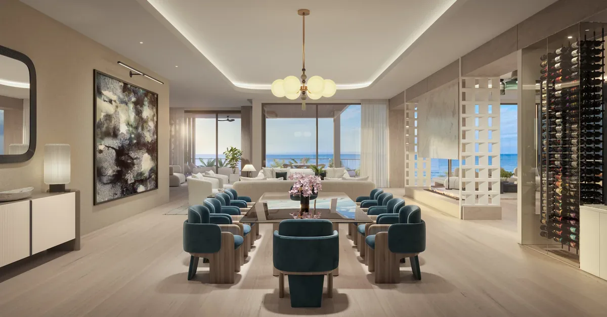 Olana Naples Residence Dining Room Rendering