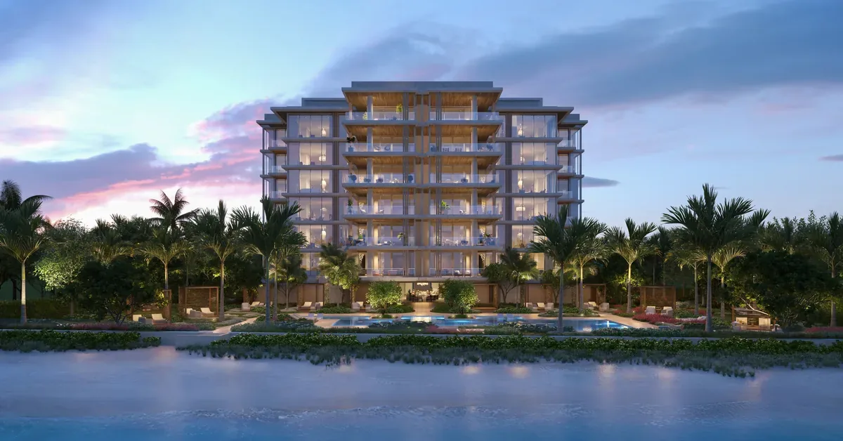 Olana Exterior Gulf Front Dusk Featured